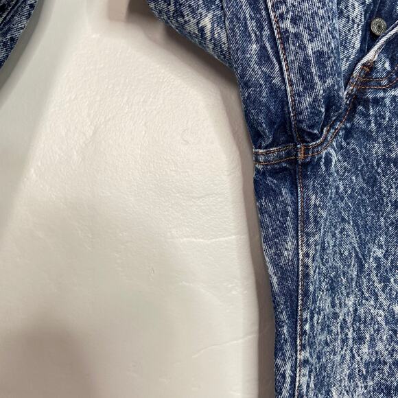 Vintage LEVI'S 501 Button Fly Jeans Acid Wash Blue 80s Rigid Mom Style Size 00 - Picture 8 of 10